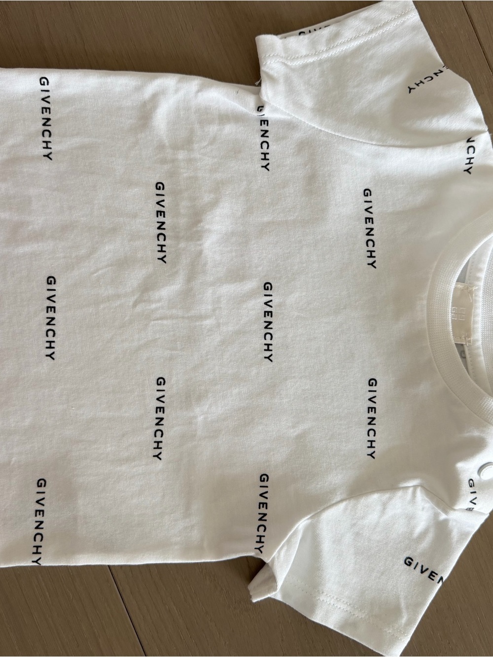 Baby Givenchy White Logo Tee